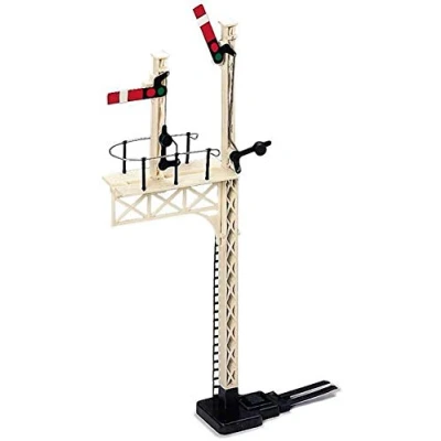 Image of Hornby R169 OO Gauge Junction Home Signal Model Railway Accessories, Miniature Diorama Scenery for Train Sets Lifelike Manual Scale 1:76