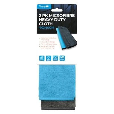 Image of 26x Simply Pack of 2 Heavy Duty Micro Fibre Cloths CLE024