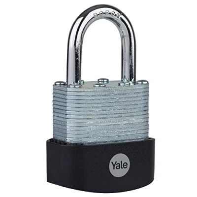 Image of Yale Y127B/45/125/1 Maximum Security 45mm Protector Laminated Padlock Open Boron Shackle 3 Keys