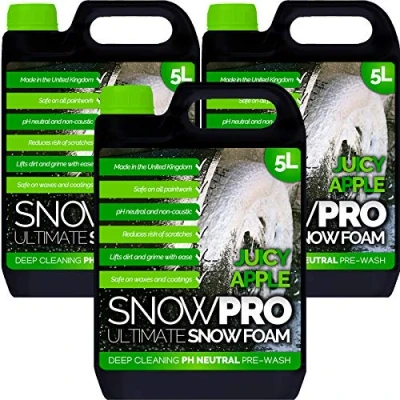 Image of SnowPro Snow Foam Shampoo Car Wash Soap 15L pH Neutral Vehicle Cleaning Detailing Pre Apple Fragrance