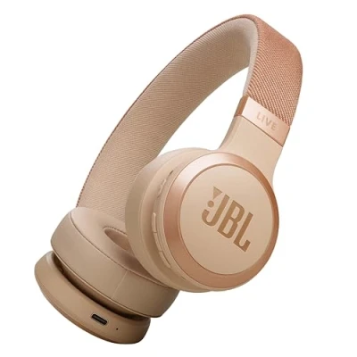 Image of JBL Live 670NC Wireless Bluetooth Noise Cancelling Headphones Sandstone, Pink