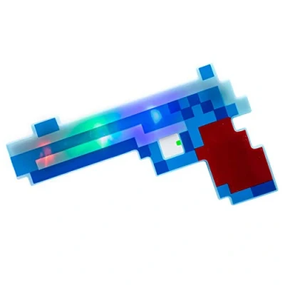 Image of The Glowhouse LED Light Up Diamond Pixel Gun