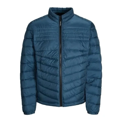 Image of JACK &amp; JONES Men&#039;s Lightweight Long Sleeve Padded Puffer Jacket (UK, Alpha, XXL, Regular, Sailor Blue)