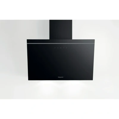Image of Hotpoint 60cm Angled Chimney Hood Black