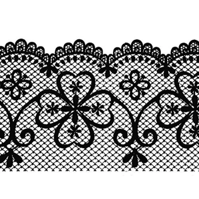 Image of Dundee Deco MGAZB6001C Peel and Stick Trellis Black Latticework Self Adhesive Mirror Window Sticker Wallpaper Border, Roll 33 ft X 4 in (10m 10cm)