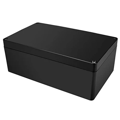 Image of Project Box Therlan IP65 Waterproof Dustproof Electronics DIY ABS Junction Plastic Enclosure Universal Connecting Case For Indoor Outdoor 200mm x 120mm 75mm (Black)