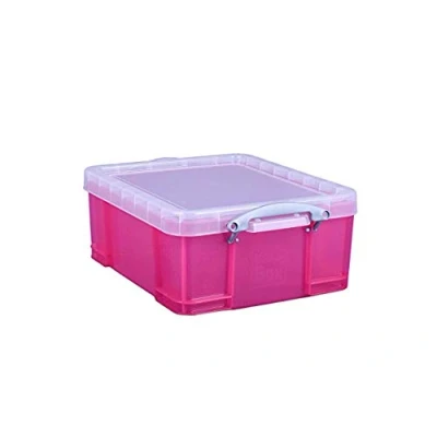 Image of Really Useful 18L Box &amp; Lid, Bright Pink (2 x 18L)