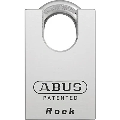 Image of ABUS padlock 83CS/55 hardened steel with shackle protection and Nano Protect coating for corrosion replaceable cylinder high theft containers garages