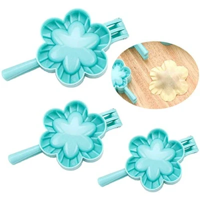 Image of Ravioli Dumpling Maker set of 3 Pcs Mould Dough Press Manual Chinese Pie Mold Cutter Gyoza Empanada Pastry Tool for Home Kitchen