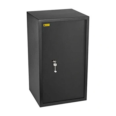 Image of Homesafe HV70K Safe with Certain Key lock, 70x40x36cm (HxWxD), Carbon Satin Black, Safebox for Home, Business, Office, Hotel Document, Cash, Laptop Notebook Digital Media, Jewelry or Money
