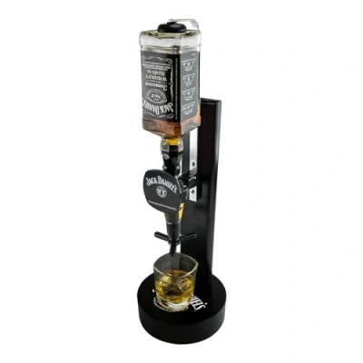 Image of Jack Daniel&#039;s Single Optic (25ml Measure) Heavy Duty Wooden Spirit Bottle Stand