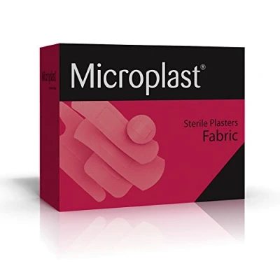 Image of Microplast Fabric Adhesive Plasters 100 Piece Set, 4 cm x Size