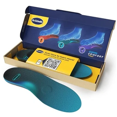 Image of Dr. Scholl&#039;s Plantar Fasciitis Insoles, Insoles for Men, Women, Arch Support Orthotic Shoe Flat Feet, Inserts, Metatarsalgia Custom Fit 690