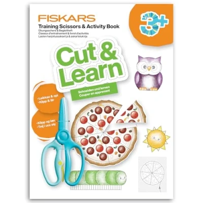 Image of Training Scissors &amp; Activity Book, Kids, Cut and Learn (Ages 3+)