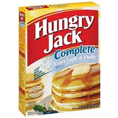 Image of Hungry Jack Complete Extra Light &amp; Fluffy Pancake Waffle Mix 907g Box