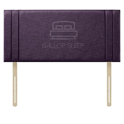 Image of Gallop Sleep RIO 2 Linen Headboard for Divan Bed Bedroom furniture (Purple, Double 4 FEET 6 INCHES, Height 20 INCHES)