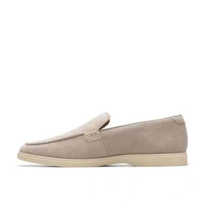 Image of Clarks Men&#039;s Torford Easy Moccasin, Grey Suede, 9.5 UK
