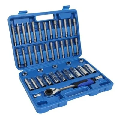 Image of US PRO Tools 43pc Shock Absorber Strut Nut Go Thru Socket &amp; Ratchet Set 7148
