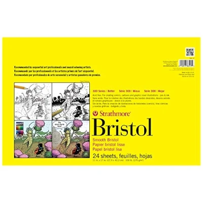 Image of Strathmore 300 Series Bristol, Paper, Smooth, 11x17