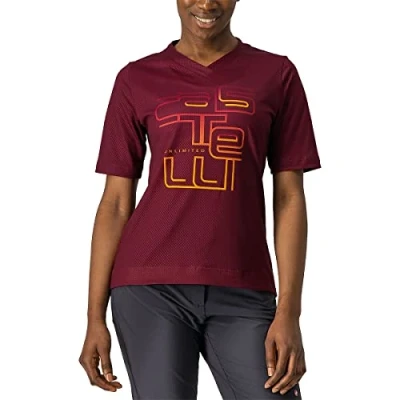 Image of CASTELLI 4522054 091 Trail TECH W TEE T Shirt Women&#039;s Barbaresco Red L