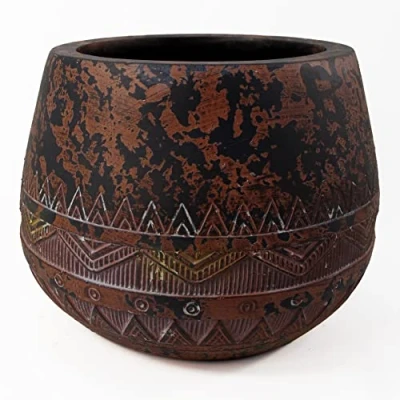 Image of Leaf Large Planters Plant Pots, Fibreglass, 24cm Zaturn
