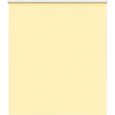 Image of vidaXL Roller Blind Blackout Yellow 120x150 cm Fabric Width 116.6 Polyester