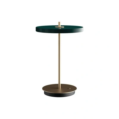Image of UMAGE LED table lamp Asteria Move forest green/brass 31cm