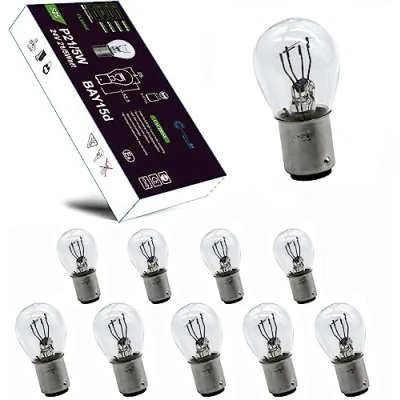 Image of LIGHTWORLD24 10 x BAY15D P21/5W Car Lamp 24 V 21 Watt 5 Brake Light Tail Bulb, Truck Light, Stop Indicator
