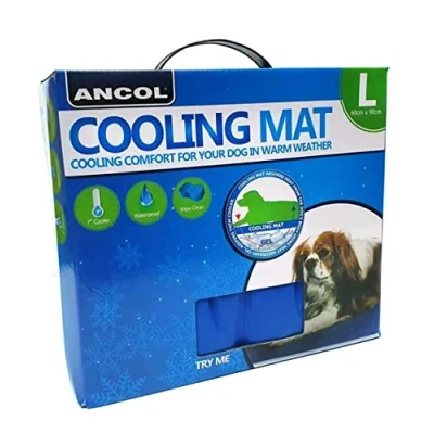 Image of Ancol Pet Cooling Mat 60 x 90cm Summer Waterproof Dogs Resting Pad Quickly Reduces Puppy Temperature Outdoor Bed Large