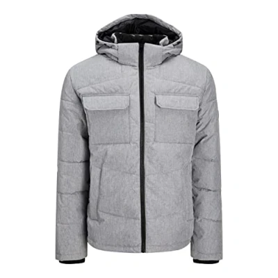 Image of JACK&amp;JONES Men&#039;s JJBRADY Puffer Down Vest, Light Grey Melange, S