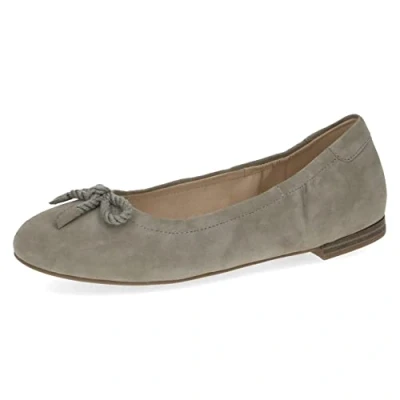 Image of CAPRICE Women&#039;s 9 22112 20 Ballerina, Salvia Suede, 6 UK