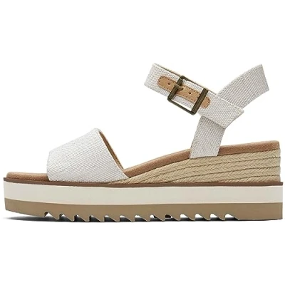 Image of TOMS Diana Vegan Espadrilles, Women&#039;s, Size: 4.5, Natural Textile