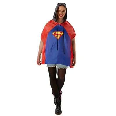 Image of Rubie&#039;s Official Superman Festival Poncho, Adult Costume One Size