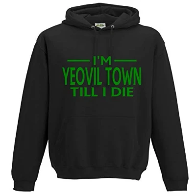 Image of Amelia Gould Apparel Yeovil Town Till I DIE Premium Mens Hoodie Medium Black