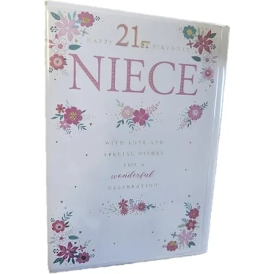 Image of Kingfisher Cards HAPPY 21ST BIRTHDAY NIECE