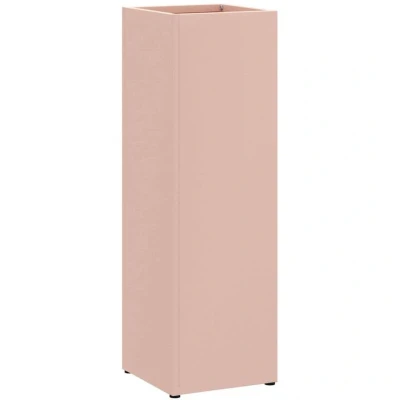 Image of vidaXL Umbrella Stand Pink Metal Standard Rectangular