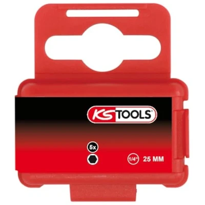 Image of KS TOOLS 911.3561 1/4&quot; Bit hex, 25mm, 2mm, 5pcs