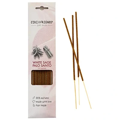 Image of MELANGE incense sticks WHITE SAGE &amp; PALO SANTO Jiri and Friends 100% Natural 15 sticks.