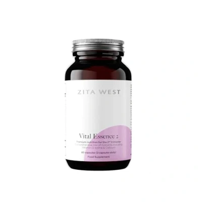 Image of Zita West Vital Essence 2 Premium Pregnancy Vitamins for Women Second Trimester Multivitamins 60 Capsules (1 Month Supply)