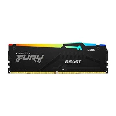 Image of Kingston FURY Beast Black RGB 8GB 5600MT/s DDR5 CL40 DIMM Desktop Gaming Memory Single Module KF556C40BBA 8