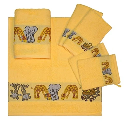Image of Dyckhoff Cotton Terry Rtuch Set Cow, COTTON, Yellow, 36 x 26 10 cm