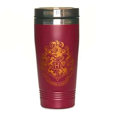 Image of Harry Potter Hogwart Crest Travel Mug Officially Licensed, Stainless Steel Cup for Hot and Cold Beverages 450ml (15 oz) Paladone