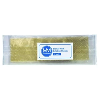 Image of Leaf Gelatine Pork Bronze 5 Sheets