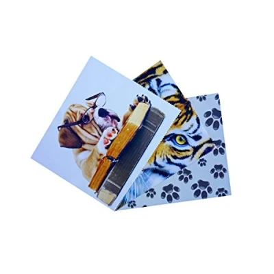 Image of GoOpticians Microfiber Glasses Spectacle Phone Lens Screen Cleaning Cloths Cute Animals Bulldog Tiger Paws X 3 Microfibre