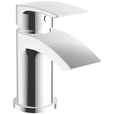 Image of Orbit Reno Mini Mono Basin Mixer Tap with Push Button Waste Chrome