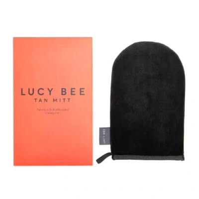 Image of Lucy Bee Reusable Self Tan Mitt for Tanning Application, Double Sided Velvety Soft Applicator a Streak Free Fake and Stain Hands, Washable Black in FSC Card Carton