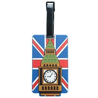 Image of London Union Flag Big Ben PVC Luggage Tag