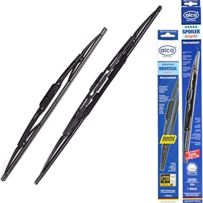 Image of Alca Germany Spoiler Windscreen Wiper Blades Front Replacement Set 19&quot;19&quot; AUS1919H ONE 2001 2012