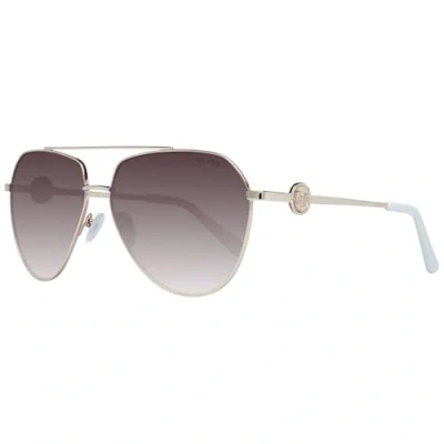 Image of Guess Aviator Womens Gold Brown Gradient GF6140 Metal (archived) One Size