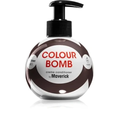 Image of Colour Bomb, Cold Brown 250ml, Depositing and Creme Conditioning Hair Mask/Conditioner, Temporary Refresh Treatment,Semi Permanent Dye, No Mix, Vegan Friendly, Ammonia/Peroxide